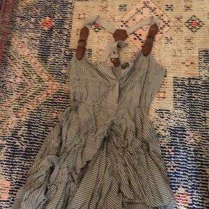 All Saints striped asymmetrical dress